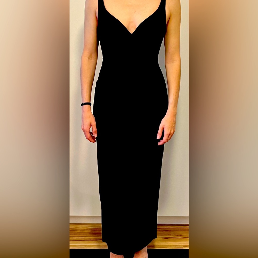 Alex Perry Blakely Midi Dress Black UK4 / US0 / XS